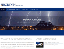 Tablet Screenshot of bordenagencies.com